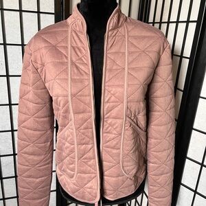 Avalanche Pink Jacket with Diamond Quilting